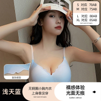 Bodibra小胸聚拢3d果冻条软支撑内衣女无痕无钢圈文胸亲肤舒适收副乳薄款