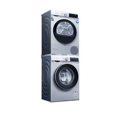 西门子(SIEMENS)洗烘套装WG54A2U80W+WQ55A2D80W 10公斤滚筒洗衣机+10公斤热泵