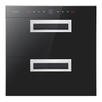 约克家用嵌入式消毒柜ZTD90-1531B 家用二星级高温碗柜 90L大容量