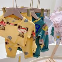 儿童棉秋衣套装男女童无骨莱卡棉内衣裤修身宝宝睡衣居家服套装