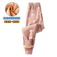 秋冬儿童保暖裤男童加绒女童打底裤内穿加厚秋裤男孩学生线裤绒裤