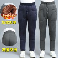 冬季男士棉裤护腰老年人裤子男内穿加绒加厚保暖防寒宽松老人爷爷