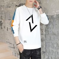 春季新款卫衣男学生韩版潮长袖t恤男打底衫衣服圆领个性