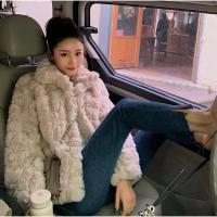 2021新款羊羔毛小个子短款皮草小姐姐不臃肿剪花兔毛羊羔绒外套女