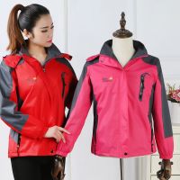 春秋款女装新款外套大码女装薄款冲锋衣户外运动服休闲夹克防风服
