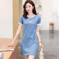 棉中长款连衣裙女夏新款仙森系收腰显瘦中国风设计感甜美气质