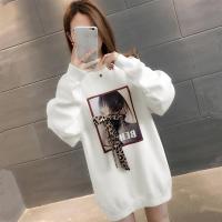 卫衣女ins火的慵懒风秋冬季韩版宽松加绒加厚中长款上衣潮