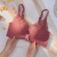 夏季乳胶内衣女士调整型收副乳小胸聚拢上托无钢圈文胸套装