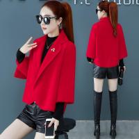 2021春秋款女装新款仿水貂绒短款披肩斗篷外套宽松百搭上衣