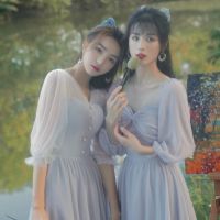 伴娘礼服女平时可穿新款2021年仙气质18岁成人礼晚礼服