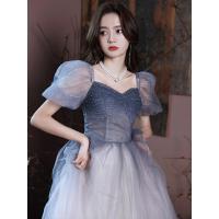 宴会晚礼服裙女2021新款优雅气质年会主持成人礼平时可穿长款