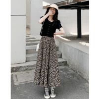 小个子雪纺碎花半身裙女21夏新显瘦高腰百搭a字裙大码中长款裙子