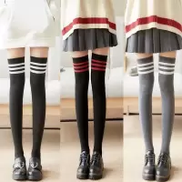 1双—3双装春秋过膝袜长筒长袜子女学生中高筒袜学院风防滑大腿袜