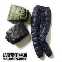 2020冬装新款羽绒裤女高腰加厚时尚修身大码显瘦保暖情侣外穿长裤