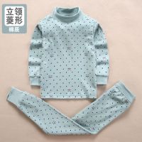 儿童秋衣秋裤套装棉中大童内衣男女生全棉棉毛衫秋冬薄款保暖衣