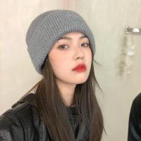 帽子女日系秋冬显脸小百搭休闲护耳毛线帽韩版保暖针织帽冷帽潮男