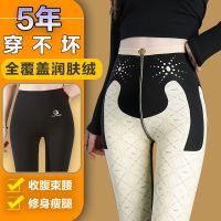 秋冬加绒打底裤女鲨鱼裤外穿保暖裤收腹提臀裤悬浮健身裤
