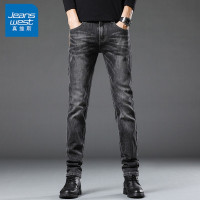 真维斯(JEANSWEST)牛仔裤男2022春季 青年男士宽松直筒长裤子男装弹力休闲牛仔裤男长裤