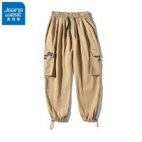 真维斯春夏日系复古多口袋束脚工装裤男女潮街头宽松百搭休闲长裤