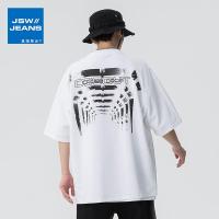 真维斯旗下JSW潮牌帅气短袖男夏季T恤纯棉宽松潮流百搭男装上衣服
