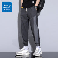 真维斯工装裤男士休闲宽松束脚裤夏季新款百搭运动薄款男装长裤子