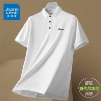 真维斯夏季新款男Polo衫薄款短袖[莫代尔]纯色休闲翻领短袖T恤