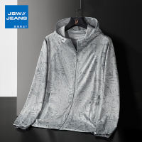 真维斯旗下JSW情侣款迷彩冰丝防晒衣男薄款弹力透气户外运动休闲