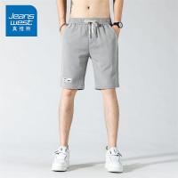 真维斯冰丝五分短裤男夏季薄款潮牌宽松男生休闲速干运动沙滩中裤