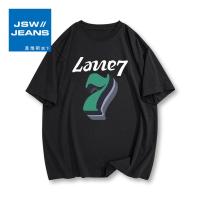 真维斯旗下JSW短袖男士夏季纯棉2022新款潮牌半袖体恤男款上衣