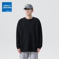 真维斯旗下JSW男士纯色卫衣ins潮流秋季男装打底上衣服长袖T恤男