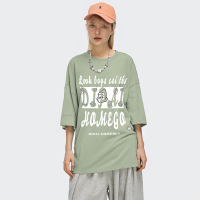 的派 DIPAI 对称印花纯棉短袖宽松上衣潮牌魅力