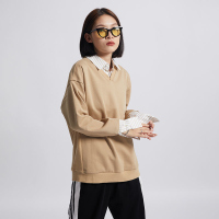 的派 DIPAI 个性拼接假两件卫衣 宽松版女上衣