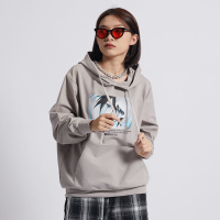 的派 DIPAI 潮流印花连帽卫衣 宽带大版