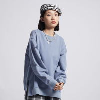 的派 DIPAI 圆领宽松后背印花宽上衣 初秋新款