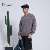 的派 DIPAI长袖T恤男士秋季2022新款潮牌ins秋款印花卫衣