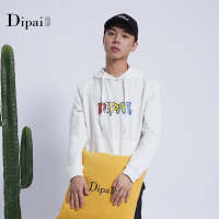 的派 DIPAI卫衣男秋冬个性字母印花潮流款