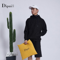 的派 DIPAI长袖T恤男士秋季2022新款潮牌假两件卫衣男