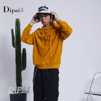 的派 DIPAI男个性秋冬字母印花个性潮流带帽系带款