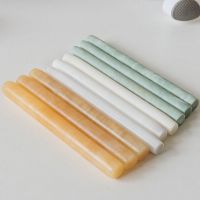 买二送一 玉石擀面杖汉白玉米黄玉厨房家用压面棍饺子皮工具