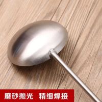加厚饭店不锈钢炒勺炒菜勺子厨师火锅店家用长柄汤勺漏勺大号手勺