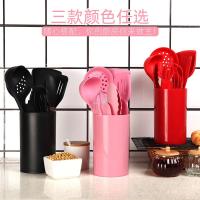 硅胶厨具烹饪烘焙10件套不粘锅耐高温厨房家用锅铲汤勺食品夹饭勺