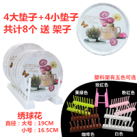 卡通19cm隔热垫大号锅垫子餐桌垫家用砂锅垫防烫杯垫碗垫圆形密胺