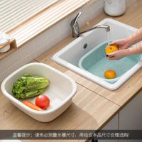 长方形洗脸盆塑料家用婴儿小脸盆洗菜盆洗衣盆大号加厚脚盆子
