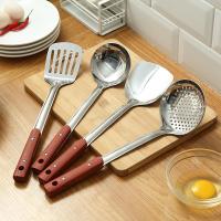 不锈钢锅铲套装漏勺汤勺家用加厚长柄厨具勺子炒菜铲子厨具四件套