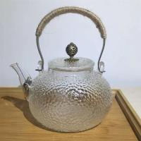 家用铜把提梁壶玻璃煮茶壶电陶炉烧水壶锤纹煮茶器日式铜把壶