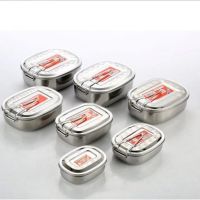 加厚不锈钢饭盒分格长方形430上班族学生食堂便当盒单层带盖