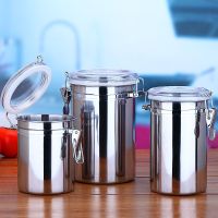 不锈钢密封罐茶叶罐大容量厨房储存物罐防潮咖啡粉豆零食罐