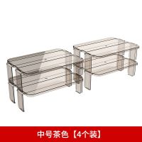 冰箱内部分层置物架分隔层板收纳盒台面放剩菜盘饮料调料收纳