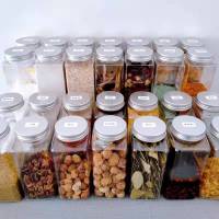 五谷杂粮收纳盒家用密封罐透明塑料冰箱零厨房调味瓶盐罐子