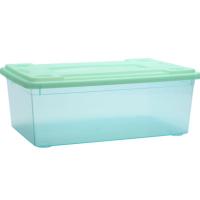 透明鞋盒塑料收纳盒子鞋盒家用简易鞋柜整理男女宿舍神器加厚防潮 漫空蓝 1个装